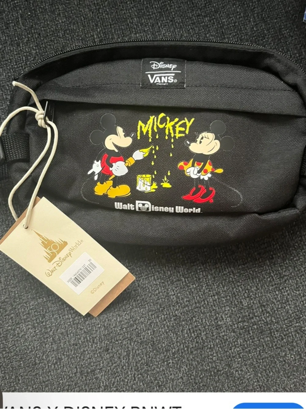Disney Vans Mickey and Minnie Mouse Hip Pack fanny bag collaboration NWT - Picture 9 of 13